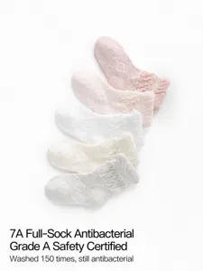 Kids Mesh Breathable Mid-Tube Socks Cute Lace Non-Binding Cotton Casual Daily Socks For Toddlers Children