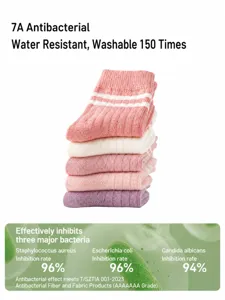 Kids striped cotton mid-calf socks anti-bacterial breathable daily wear boys girls