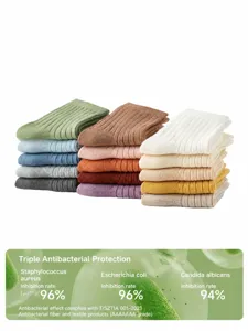 Colorful cotton baby socks stacked neatly, breathable and comfortable infant footwear for daily wear.