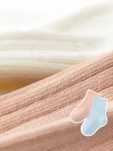 Soft infant cotton socks for warmth and comfort, ideal for daily baby wear throughout the seasons.