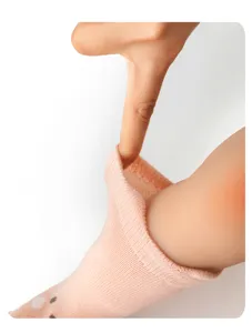 Toddler anti-slip baby floor socks detail elastic stretch cuff comfortable infant shoes