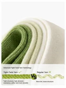 Chaussettes en coton ete pour enfants blanches, design sans coutures, usage quotidien.