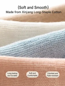 Soft baby floor socks made from premium long-staple cotton, comfortable infant mid-tube socks.