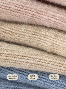 Infant combed cotton soft floor socks close-up, comfortable non-slip baby socks for indoor wear.