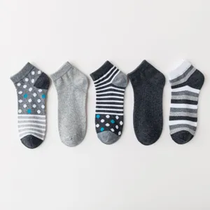 Women cotton low cut boat socks 5 pairs pack basic short sports socks casual everyday wear