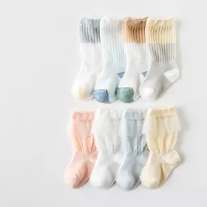 Infant Baby Cotton Mesh Long Tube Socks Breathable Anti-Mosquito Lace Cute Socks For Toddler Boys And Girls Casual
