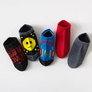 Kids cute short ankle socks set, breathable cotton toddler boat socks for boys and girls.
