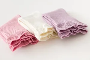 Children cotton princess mid-calf socks with cute ruffle cuffs, 3 pairs pack, soft and breathable.