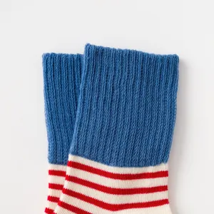 Kids cotton striped socks autumn winter warm cozy casual comfortable children middle tube socks