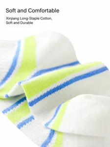 Kids breathable mesh short socks, spring and summer soft combed cotton anti-pilling