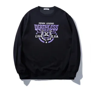 Men's Casual Loose Fit Hooded Sweatshirt Long Sleeve Pullover Cotton Blend Letter Print Plus Size Hoodie