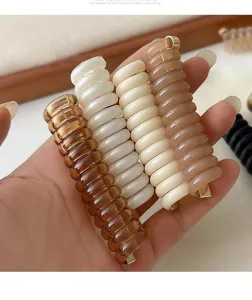 Molla per capelli minimalista coreana filo telefono simpatici accessori per capelli versatili