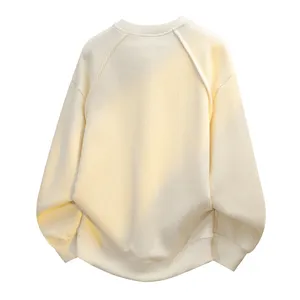 Men casual crewneck waffle knit pullover sweater, comfortable oversized autumn winter top.