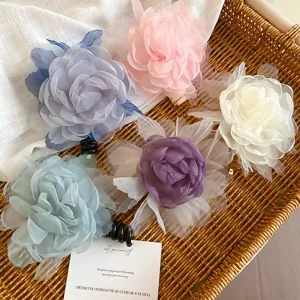 Netbloem telefoonlijn haarelastiekjes zoete fee stijl haar touwen schattige bloem haaraccessoires