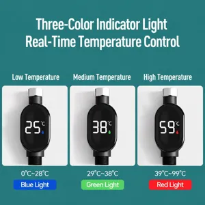 LED Duschwasserthermometer Intelligente Digitale Anzeige Temperaturmonitor für Bad