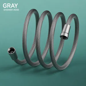 Nylon Braided Shower Hose Explosion Proof Flexible Bathroom Water Pipe Universal Connection Replacement Part