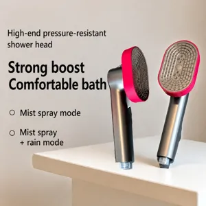 Handbrause Hochdruck Boost Duschkopf Mit Multi-Modus Spray Große Platte Badezimmer Duschzubehör