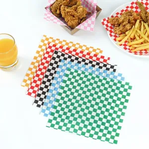 Karoliertes lebensmittelechtes fettdichtes Papier für Back- und Fast-Food-Körbe