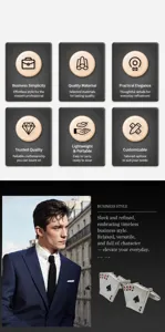 Metall Vier Asse Spielkarten Manschettenknöpfe für Herren Business Anzug Hemd Geschenk.