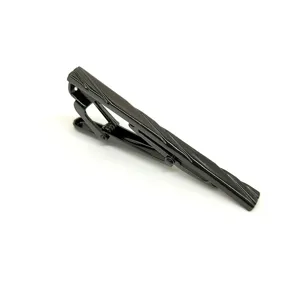 Men Business Metal Tie Clip Simple Geometric Striped Tie Clip Copper Tie Clip Wedding Suit Accessories