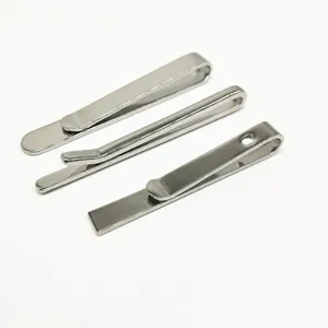 Heren Minimalistische Zakelijke Koperen Krawattenklammer Verzilvered Formeel Pak Mode Accessoires