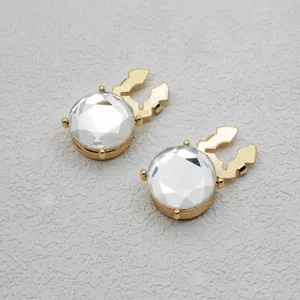 Strass Manchetknopen Knoophoezen Gekleurd Glas Zinklegering Koper Mode Zakelijk Hemd Accessoires Voor Vrouwen