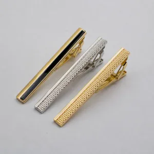 Men's Business Copper Tie Clip Minimalist Electroplated Metal Tie Bar Formal Suit Accessories Wedding Party Gift