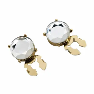 Strass overhemd knop covers goudkleurig kristal manchetknopen kleding accessoires mode