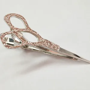 Men's Copper Scissors Tie Clip Business Suit Accessory Creative Scissor Necktie Clasp Fashion Metal Jewelry Gift
