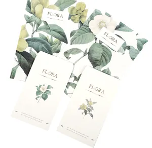 Vintage botanical stationery set with floral illustration, elegant writing paper and envelopes.