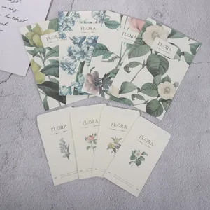 Vintage botanical stationery set with floral envelopes and writing paper for romantic letters.