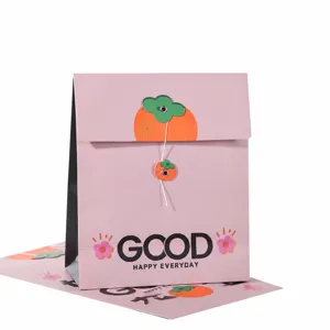 Creative cartoon paper document bag gift packaging bag cute file storage pouch for office
