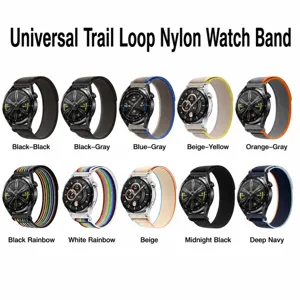 Correa de reloj de nailon Alpine Loop universal compatible con smartwatches, varios colores.