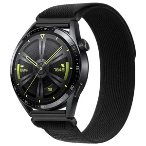 Correa de repuesto de nailon Trail Loop negra para relojes inteligentes, pulsera deportiva.