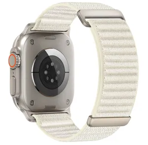 Replacement nylon alpine loop strap for smart watch, durable breathable woven band design.