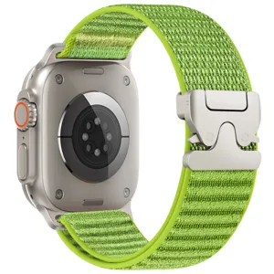 Cinturino di ricambio in nylon alpine loop con fibbia paracadute per smartwatch verde