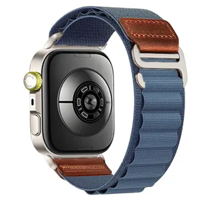 Replacement nylon alpine loop watch strap for Huawei Fit smartwatch with leather accent.