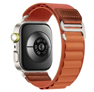 Replacement nylon loop strap for Huawei Fit 5 Pro, breathable alpine watch band orange
