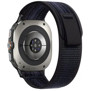 Compatibele nylon trail loop horlogeband 47mm donkerblauwe geweven band voor smartwatch
