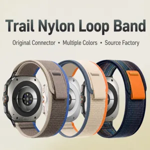Nylon Trail Loop Horlogeband Voor Samsung Galaxy Watch Ultra 47mm Vervanging Geweven Sport Polsband Ademende Strap