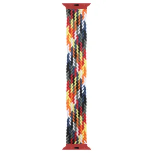Bracelet de montre Solo Loop tressé coloré compatible avec Apple Watch, sangle en nylon.