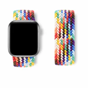 Bracelet de Montre en Nylon Solo Loop Tressé Pour Smartwatch Remplacement Bracelet Sport Élastique Poignet Bande Respirante