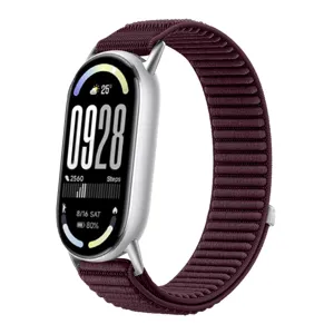 Cinturino di ricambio in nylon per Xiaomi smart band, design intrecciato resistente e sicuro.