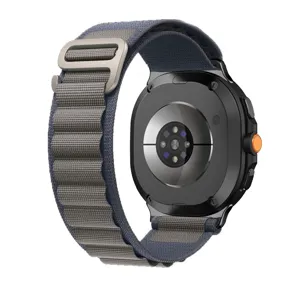Cinturino di ricambio in nylon alpine loop compatibile con smartwatch, fibbia in titanio