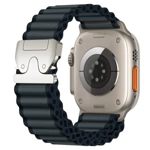 Compatible with Apple Watch Ultra nylon band and titanium case sport watch accessory