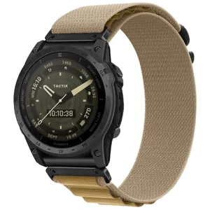 Hoogwaardige alpiene nylon loop horlogeband voor sport-smartwatches, duurzaam en comfortabel in gebruik.