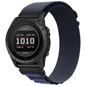 Compatibele Alpine nylon loop horlogeband voor Garmin Tactix, duurzaam en comfortabel.