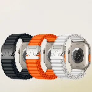 Nylon Watch Band For Smartwatch Alpine Loop Strap With Metal Parachute Buckle Breathable Sport Replacement Wristband