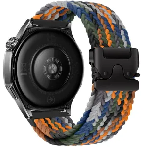 Cinturino per Orologio in Tessuto di Nylon Con Fibbia per Paracadute in Metallo Cinturino di Ricambio Traspirante per Accessori Smartwatch