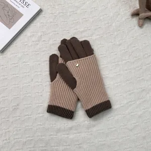 Damen Winter Strick Handschuhe fingerlos konvertierbar warme Alpaka Mischung Geschenk Paar